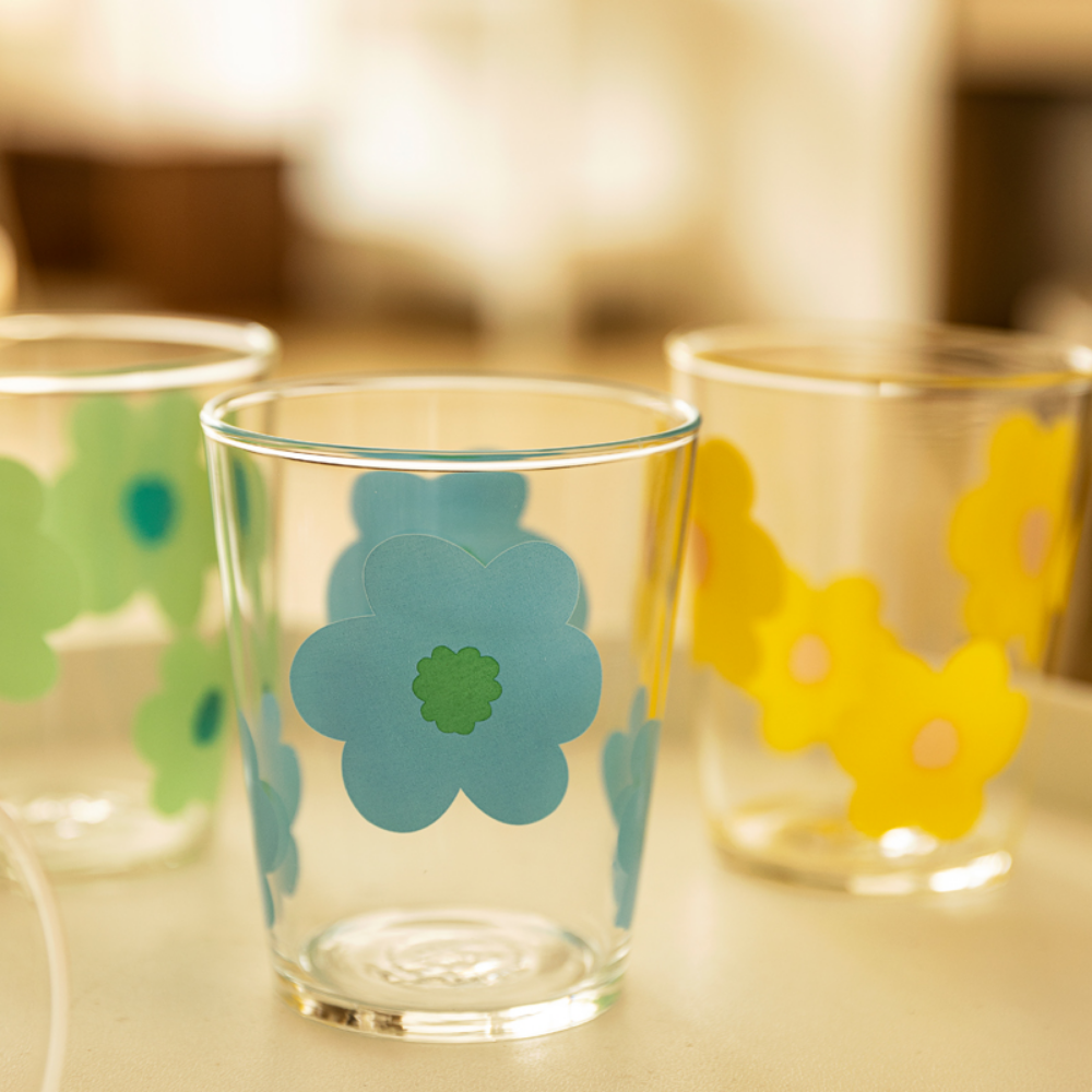 Coloured Glass Flower Cups - Grafton Collection