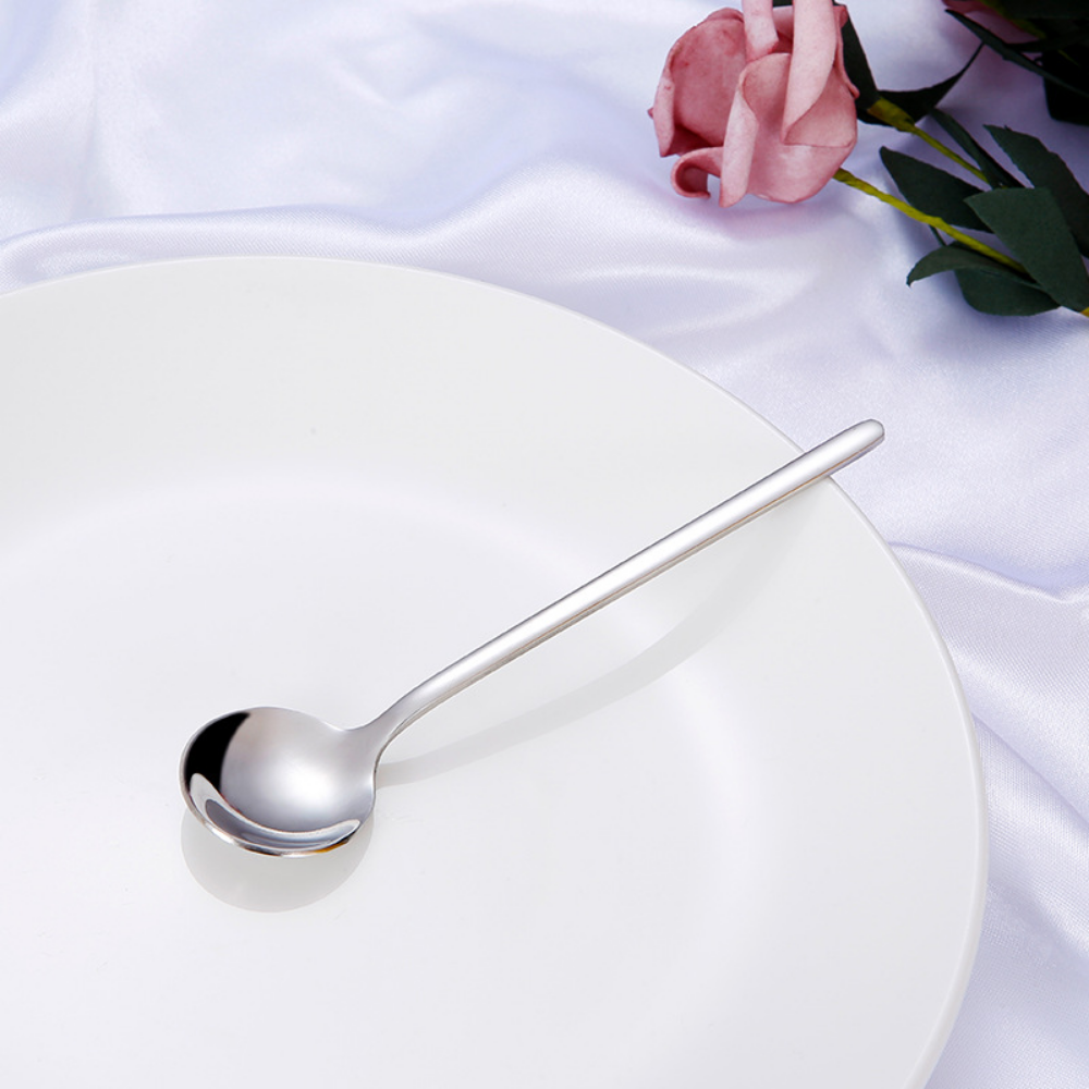 Shiny Colorful Stainless Steel Small & Round Coffee Spoon - Grafton Collection