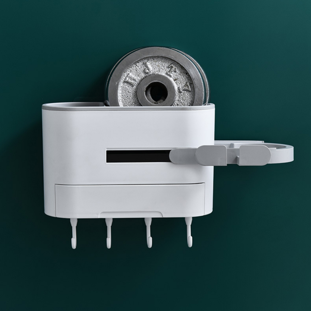 Wall-Mounted Multi-Function Bathroom Storage Rack - Grafton Collection