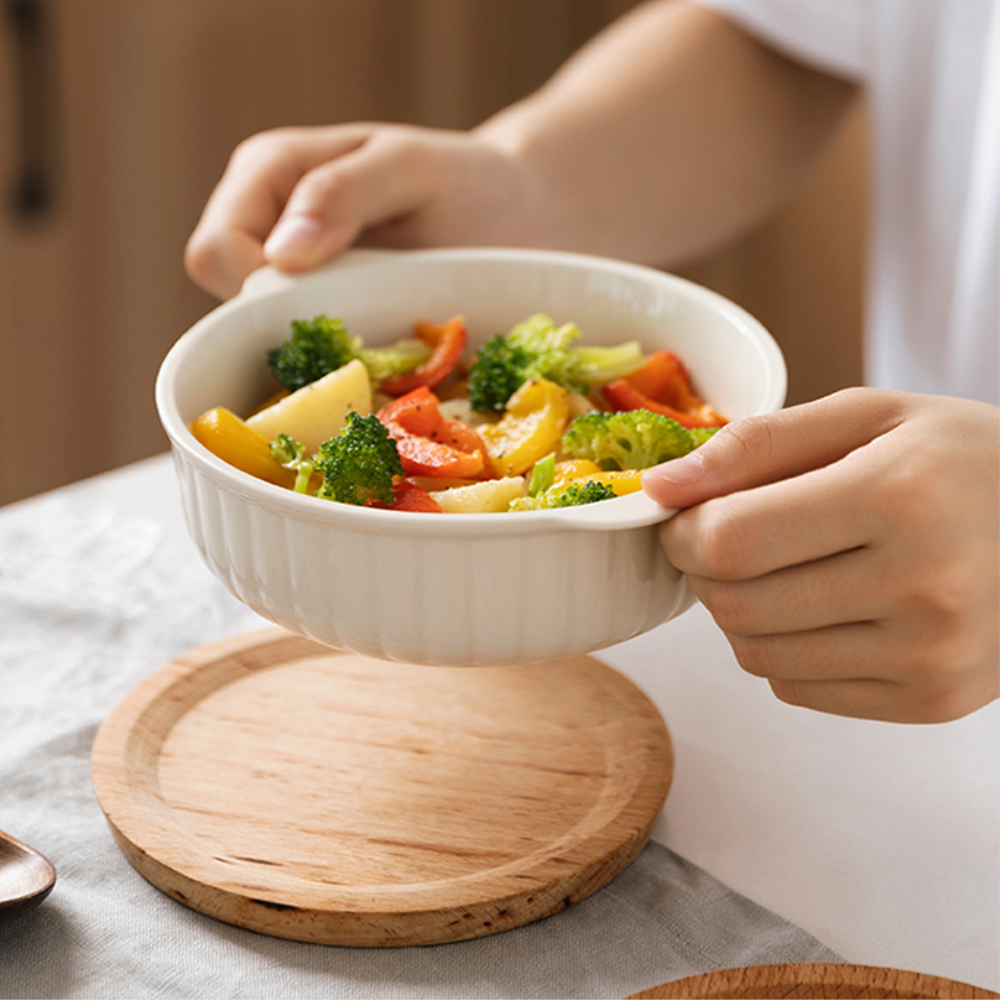 Cream Ceramic Baking Dish - Grafton Collection