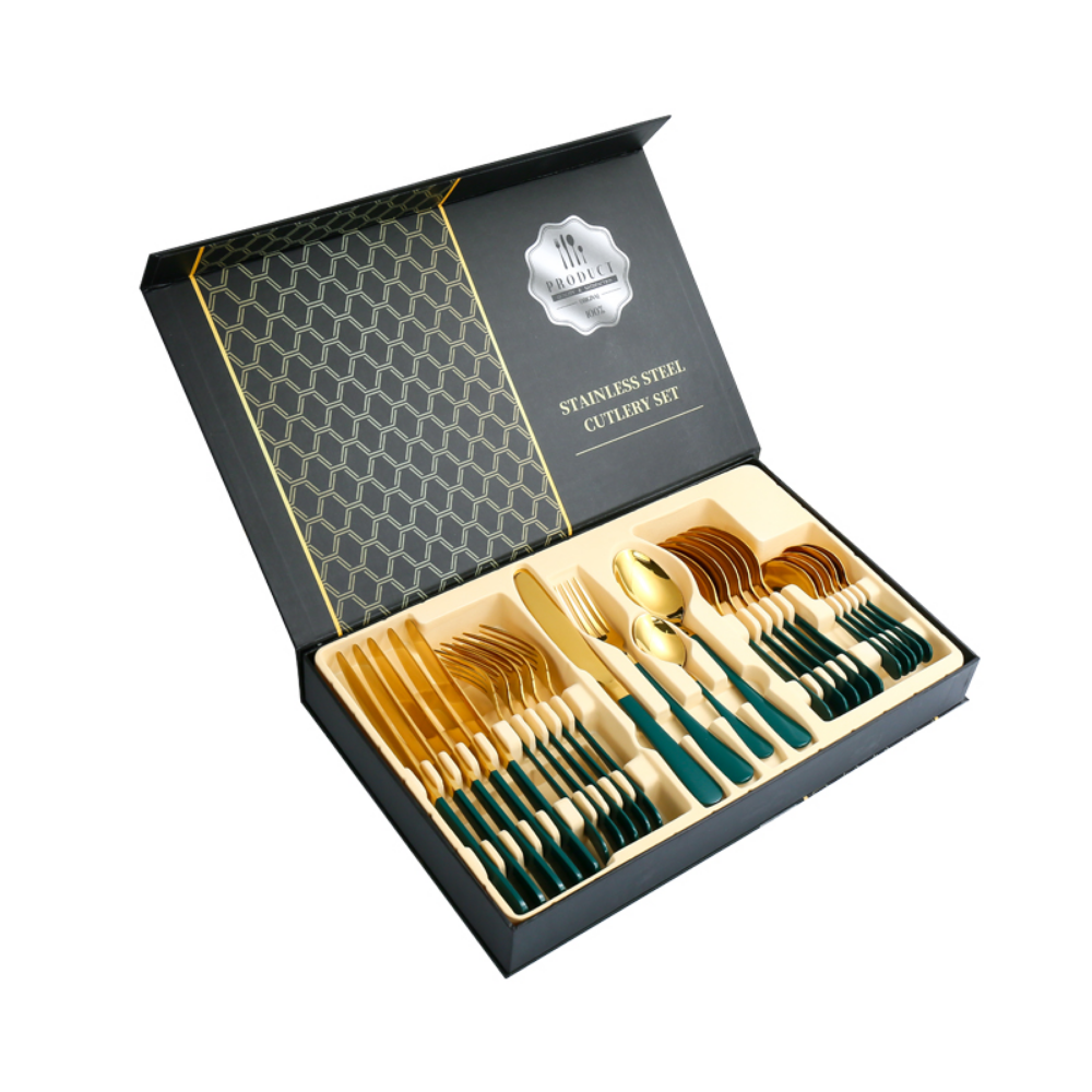 Stainless Steel Colored Cutlery Set - 16 Pieces - Grafton Collection