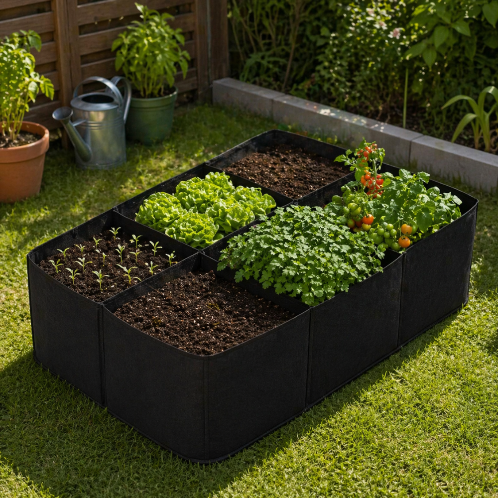 Extra Large Multi Grid Raised Garden Bed Kit With Planter For Vegetables Flowers