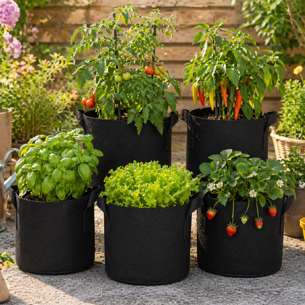 Heavy Duty Thickened Non Plant Grow Bag With Handles For Indoor Outdoor Gardening