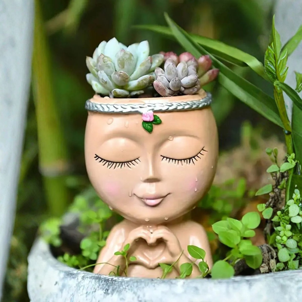 Creative Resin Human Vase For Indoor Or Outdoor Decor