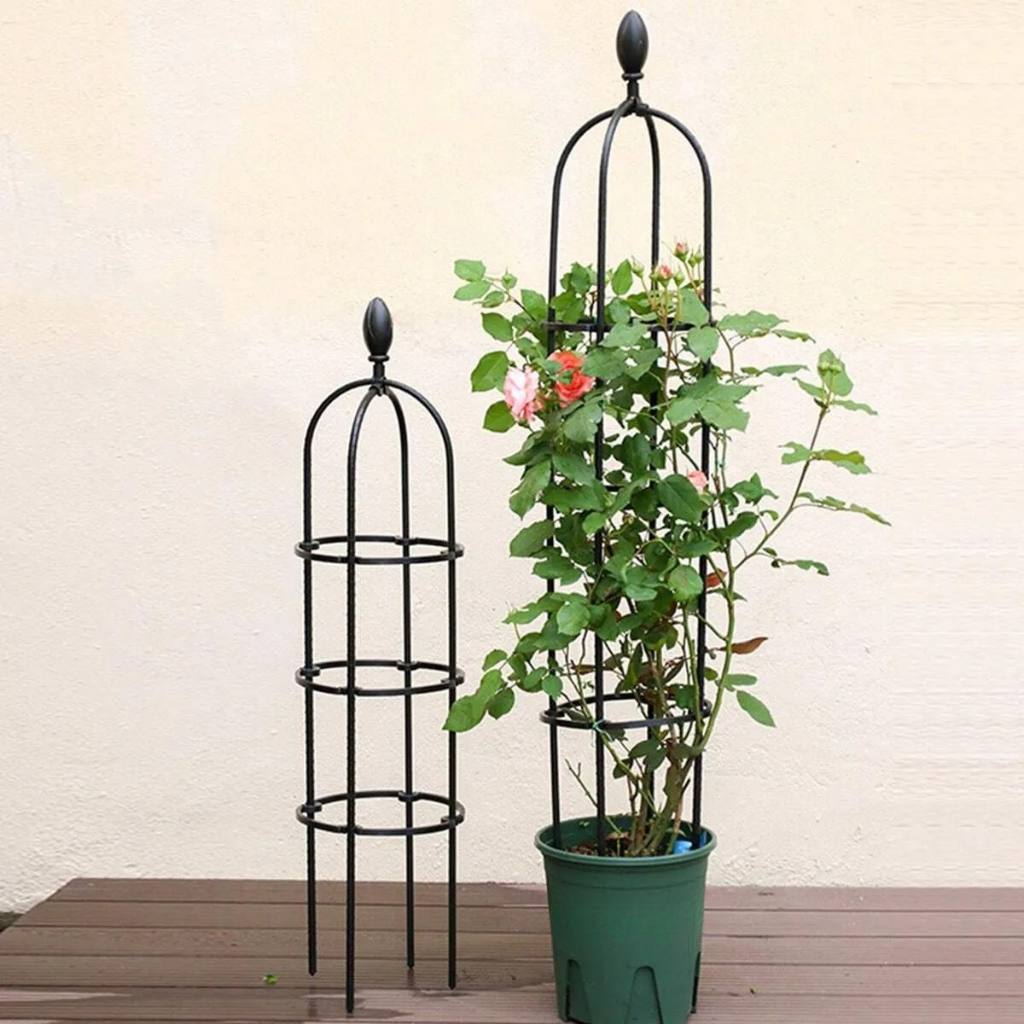 Decorative Plant Climbing Frame With Support Cage For Balcony And Garden Plants