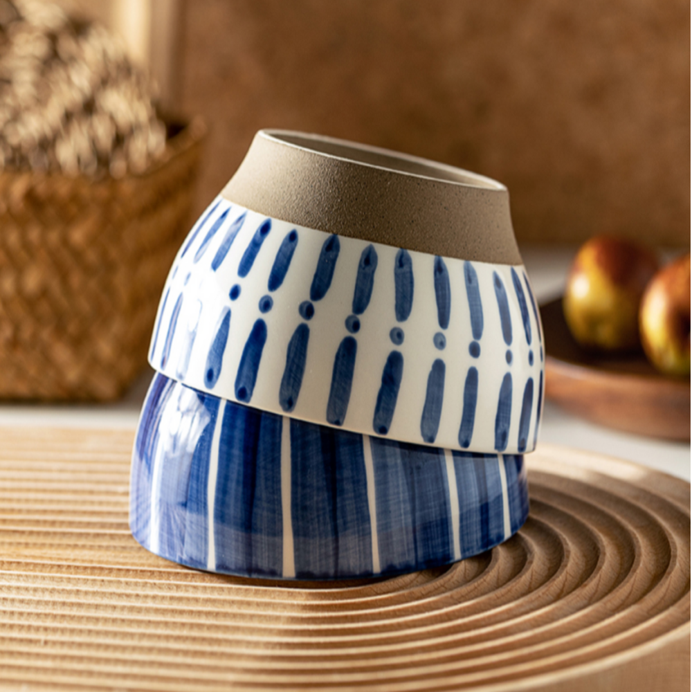 Ceramic Blue Bowls - Grafton Collection