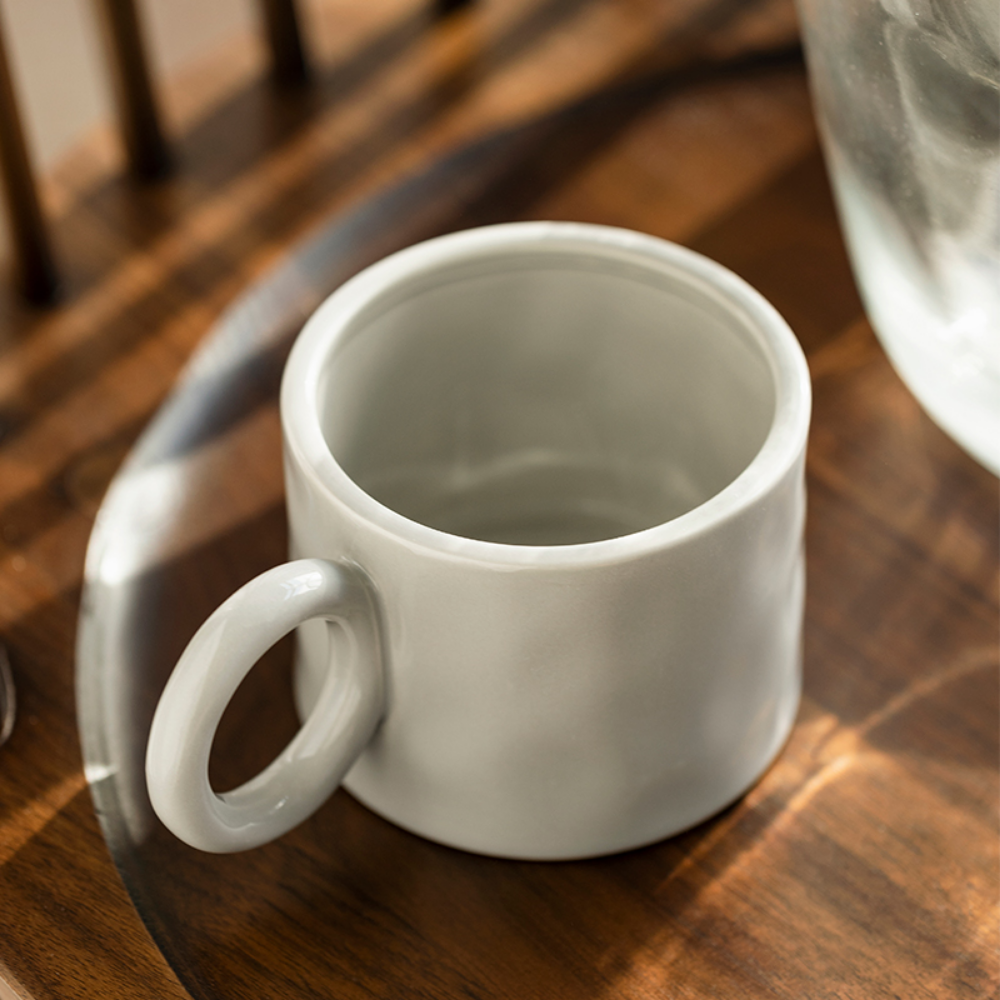 Ceramic Ring Handle Coffee Mug - Grafton Collection
