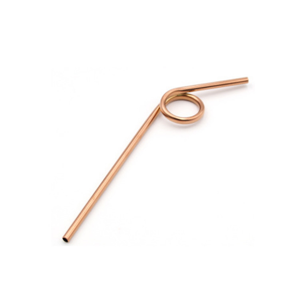 Stainless Steel Reusable Swirl Straws - Grafton Collection