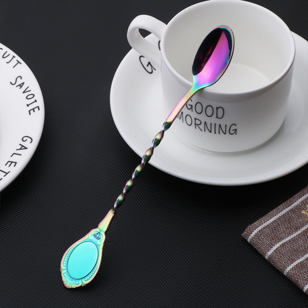 Long-Handled Stainless Steel Cocktail Stirring Spoons - Grafton Collection