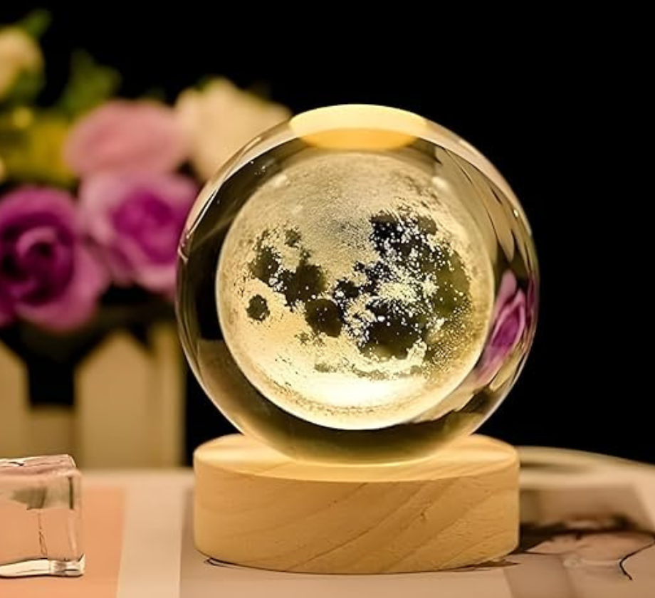3D Galaxy Crystal Ball Night Lamp For Home Decoration And Birthday Gift