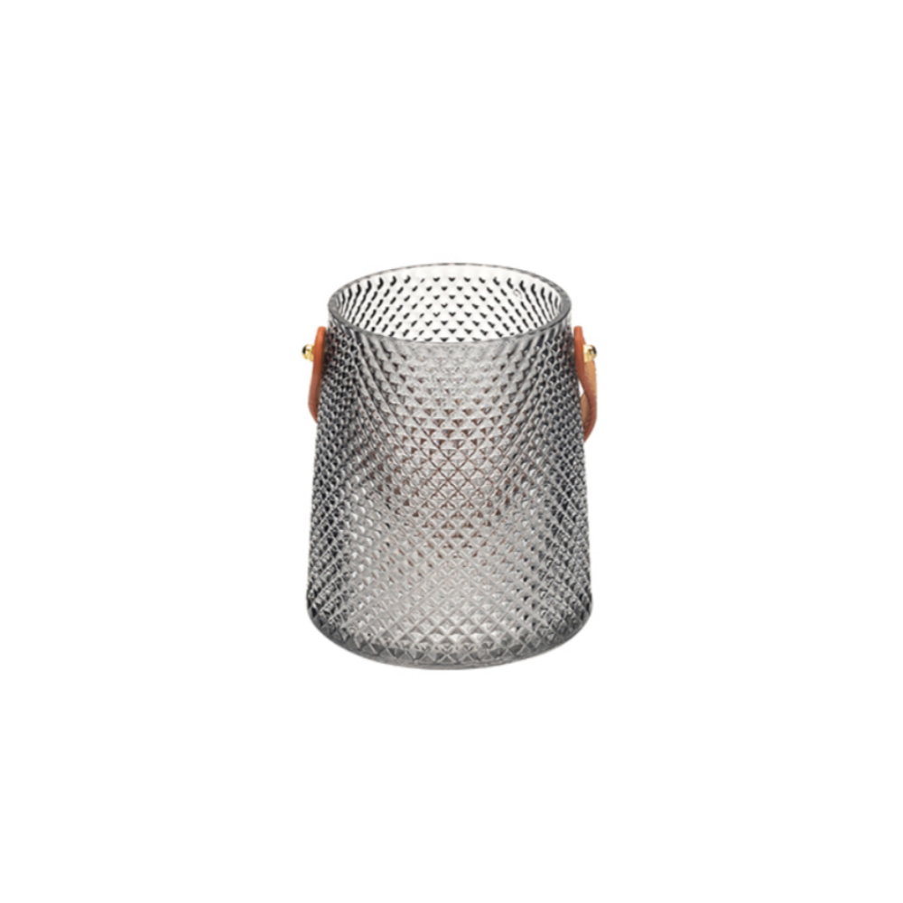 Vase With Leather Handle - Grafton Collection