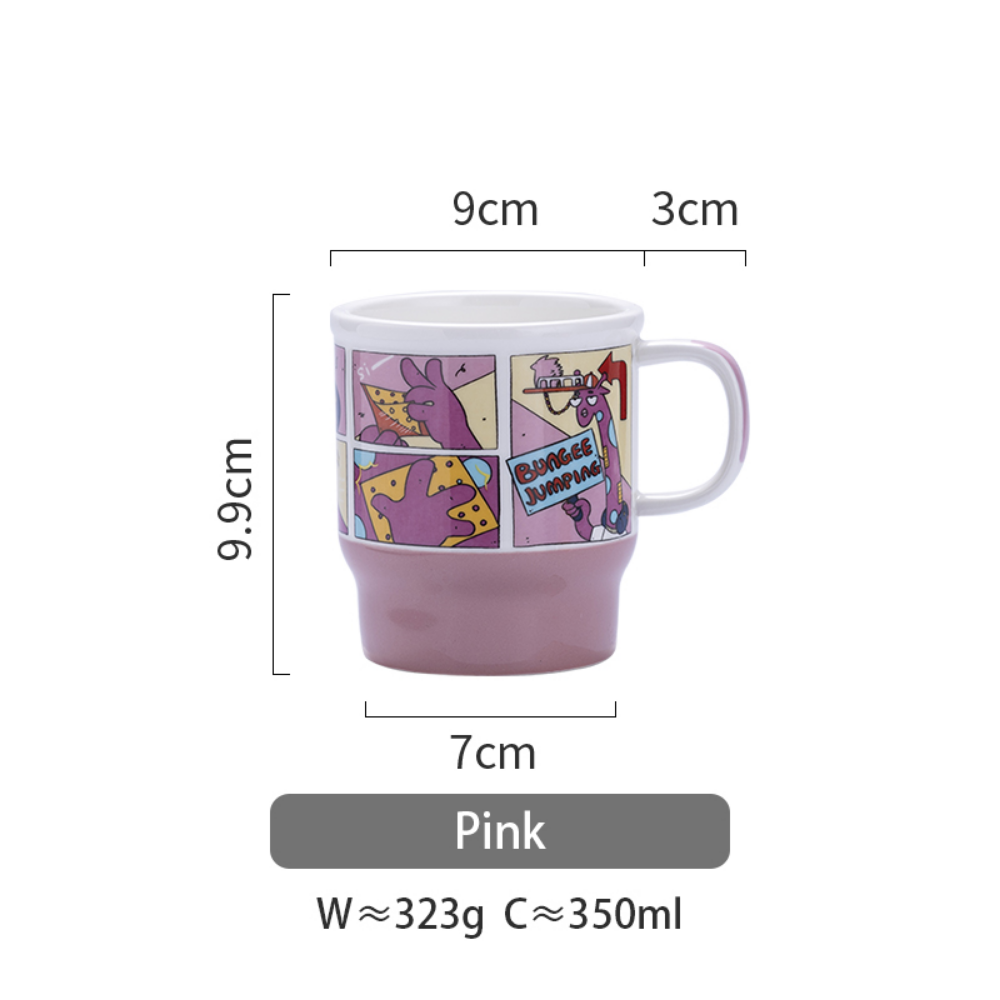 Creative Comic Strip Style Coffee Mug - Grafton Collection