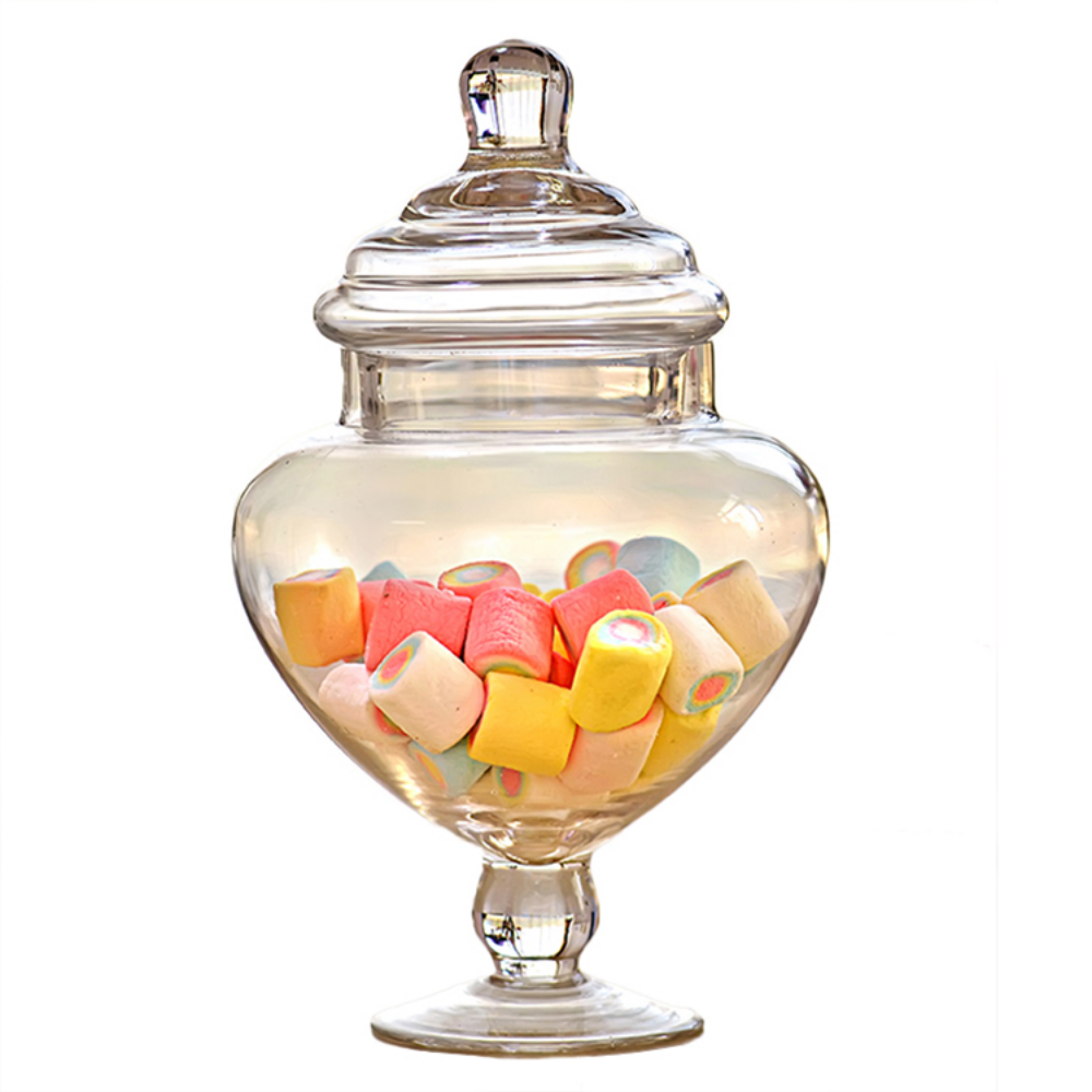 Heart-Shaped Glass Candy Jar - Grafton Collection