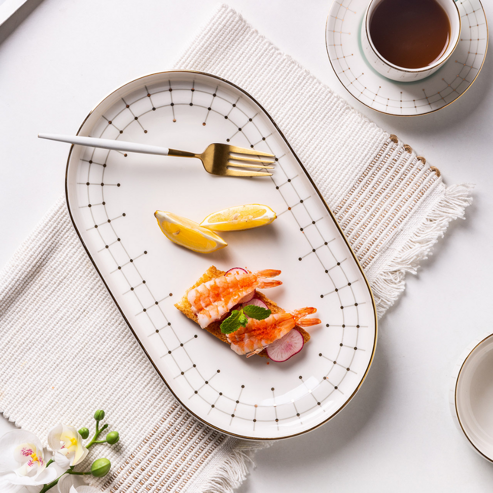 Tiffany Blue Ceramic Dinnerware - Grafton Collection