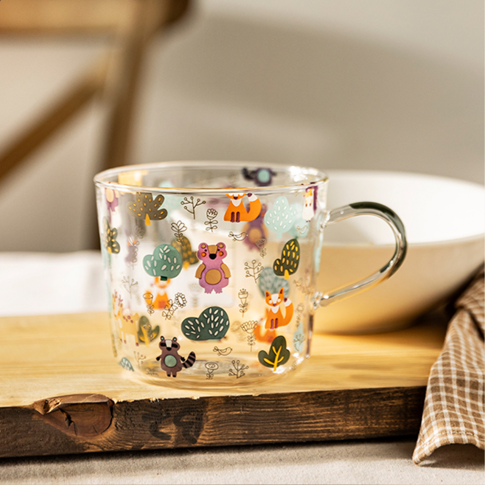 Forest Adventure Cartoon Pattern Glass - Grafton Collection