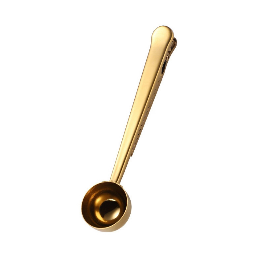 Multi-Purpose Stainless Steel Measuring & Coffee Cup Spoon With Clip - Grafton Collection