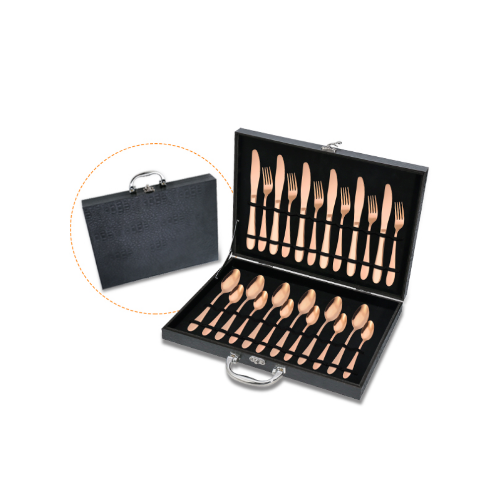 Eco-Friendly Stainless Steel 24Pcs Dinnerware Set - Grafton Collection