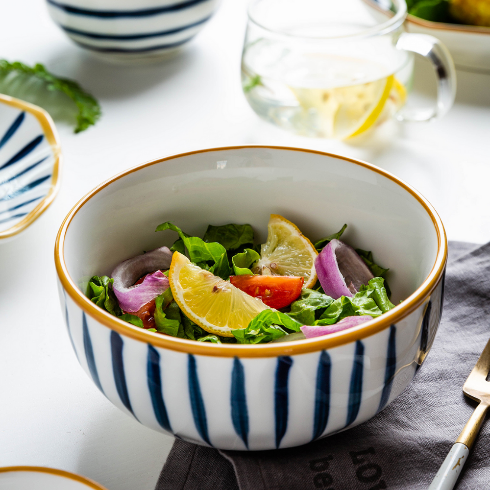 Blue Pottery Bowls - Grafton Collection
