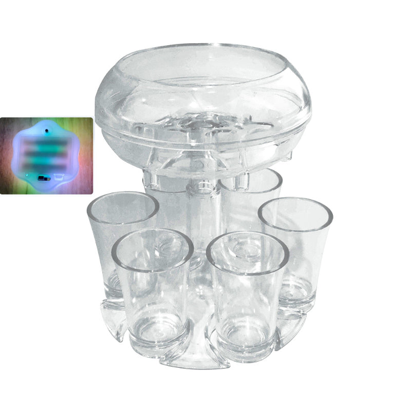 6 Shot Glass Dispenser And Holder - Grafton Collection