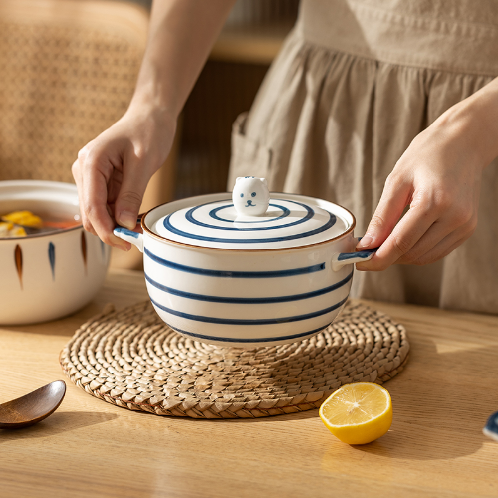 Blue Ceramic Pots - Grafton Collection