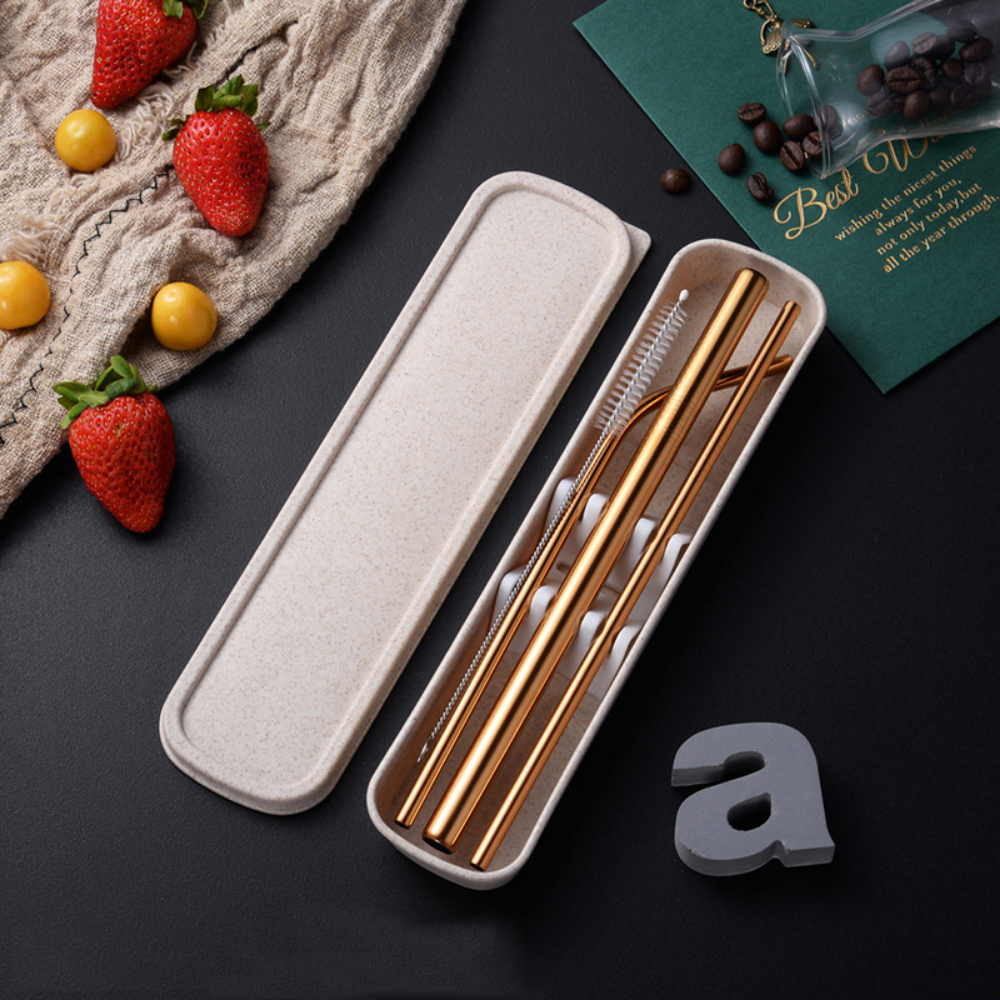 Reusable Boba Straws With Case - Grafton Collection