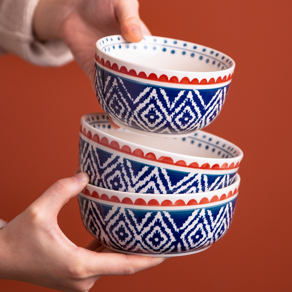 Pattern Blue Ceramic Dishes - Grafton Collection