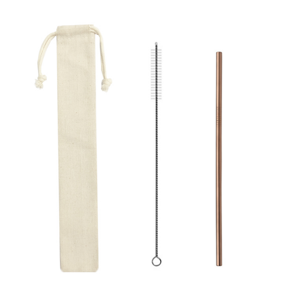 Stainless Steel Reusable Straws With Pouch - Grafton Collection