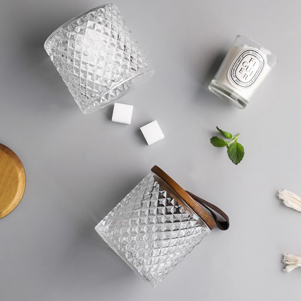 Glass Jar With Wooden Lid - Grafton Collection