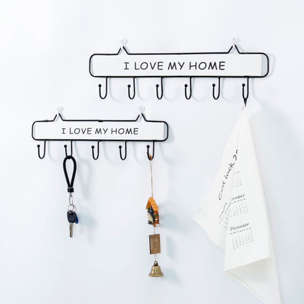 Vintage Wooden Creative Wall-Mounted Coat & Keys Storage Hook - Grafton Collection