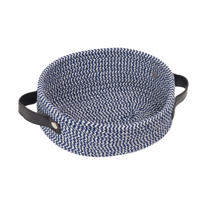 Eco-Friendly Cotton & Linen Woven Rope Storage Basket With Handles - Grafton Collection