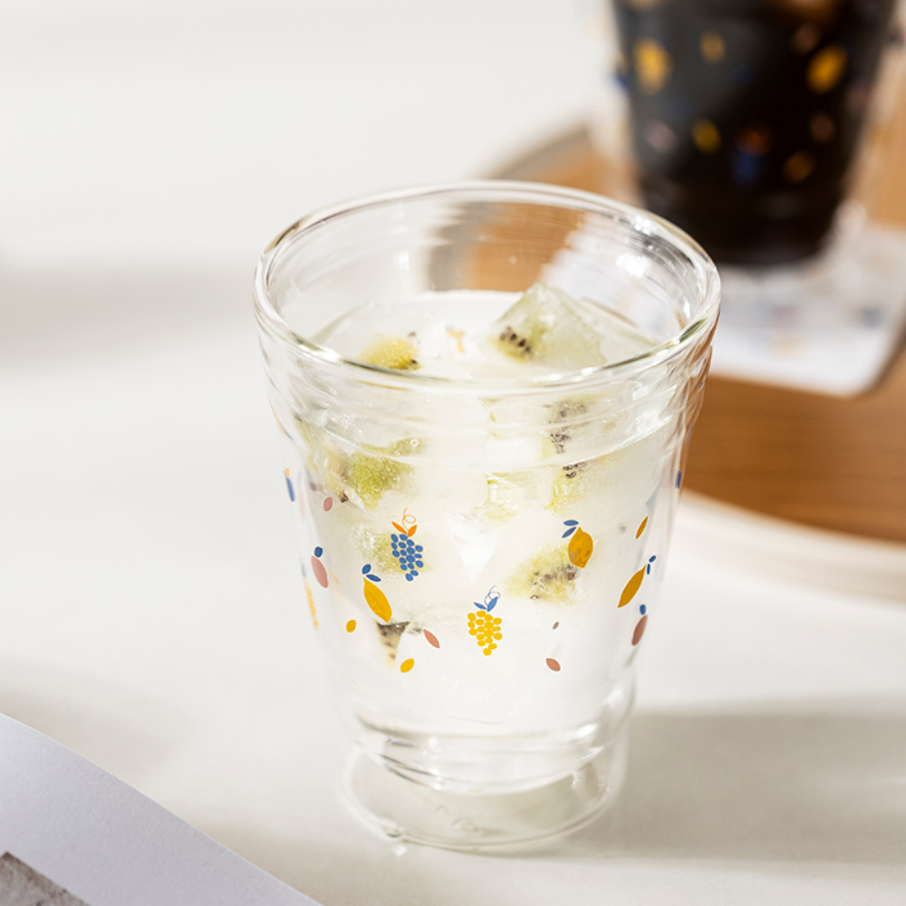 Double Walled Glasses + Straw - Grafton Collection