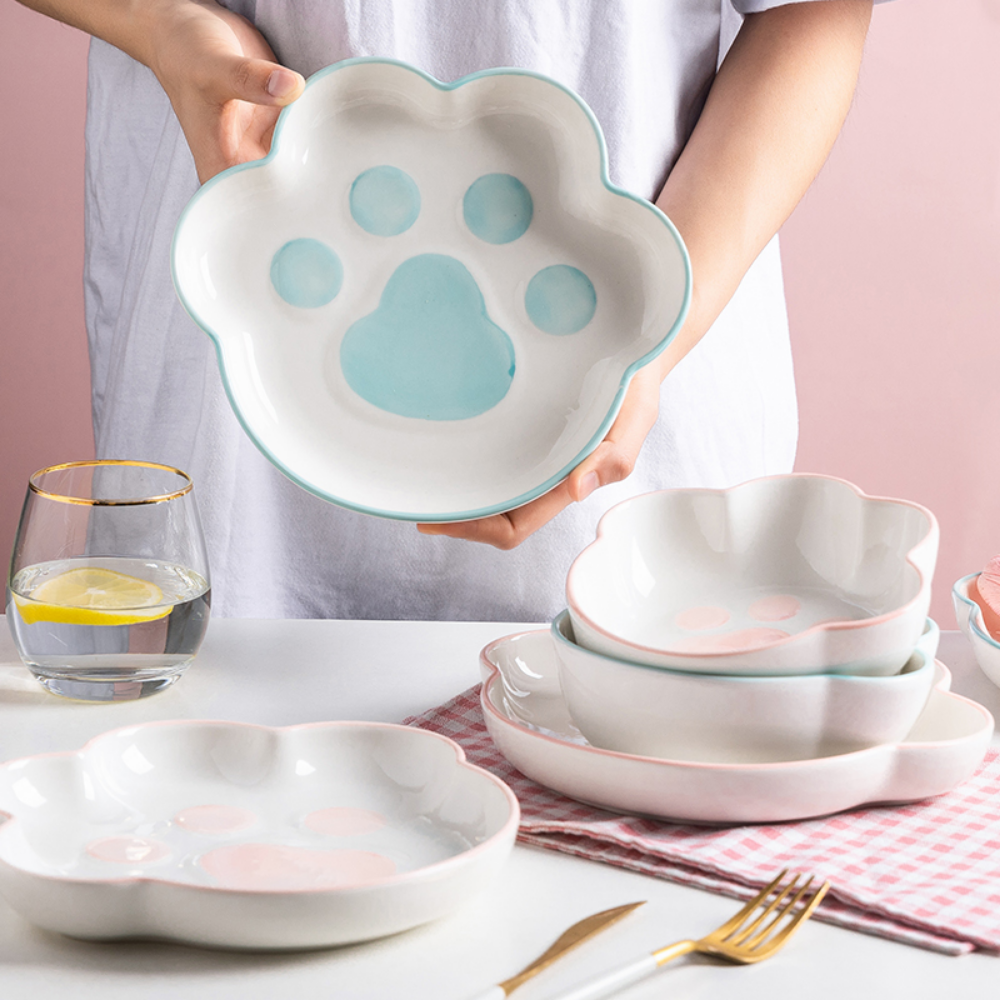 Ceramic Paw Plates - Grafton Collection