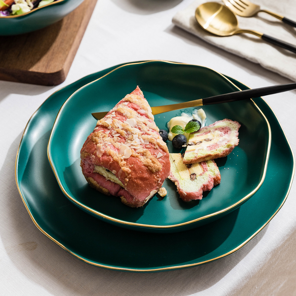 Green Ceramic Dinnerware Set - Grafton Collection