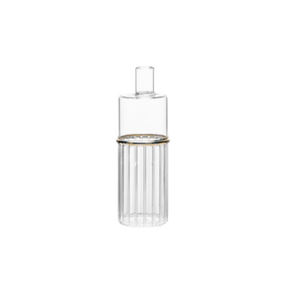 Glass Vases With Gold Ring - Grafton Collection