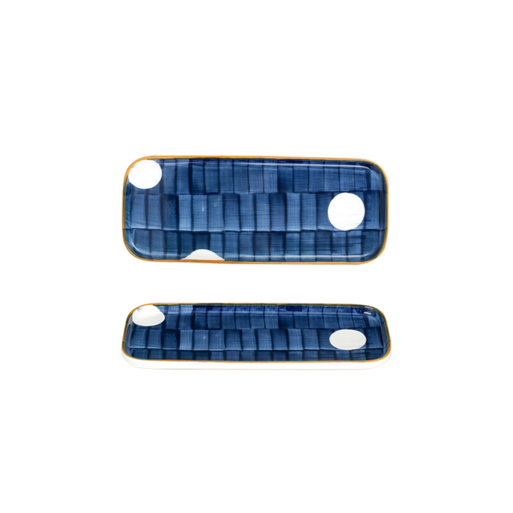 Flat Blue Plates - Grafton Collection