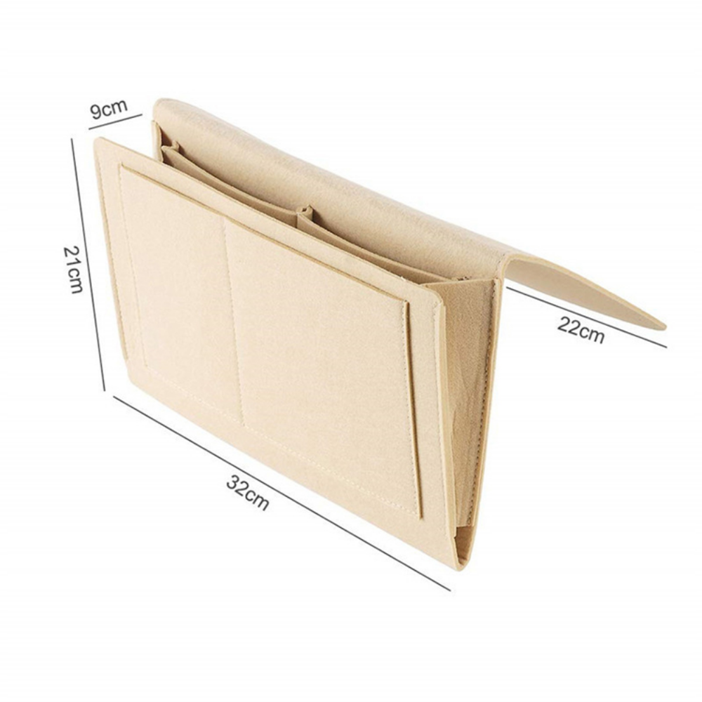 Beige Bedside & Sofa Felt Storage Bag - Grafton Collection