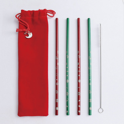 Reusable Christmas Themed Straws - Grafton Collection