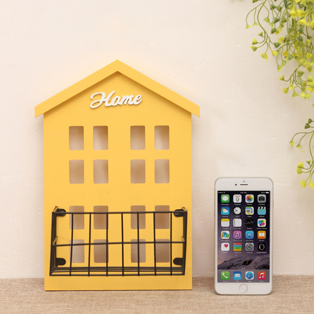 Colorful Wooden House Wall Storage Organizing Rack - Grafton Collection