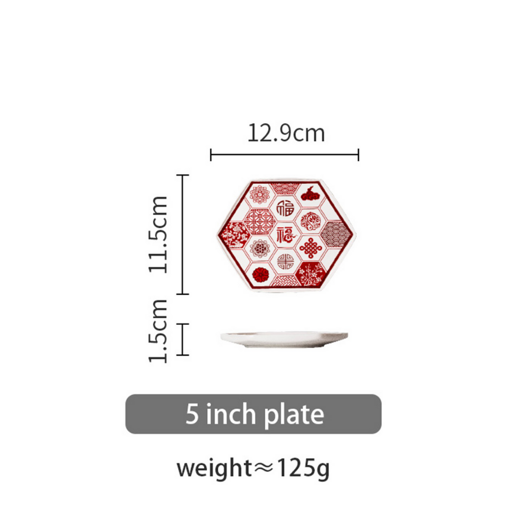 Chinese Fudao Bowl and Plate Tableware Set - Grafton Collection