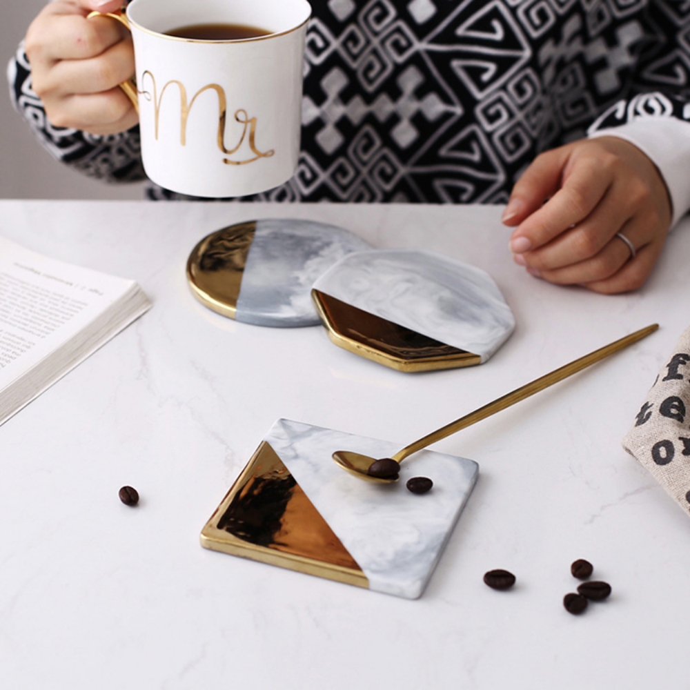 Marble Ceramic Coasters - Grafton Collection