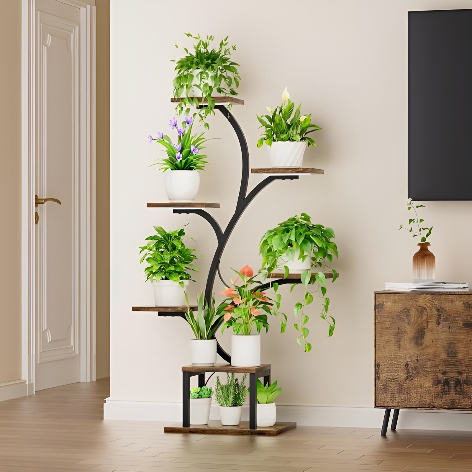 Plant Stand Indoor with Grow Lights
