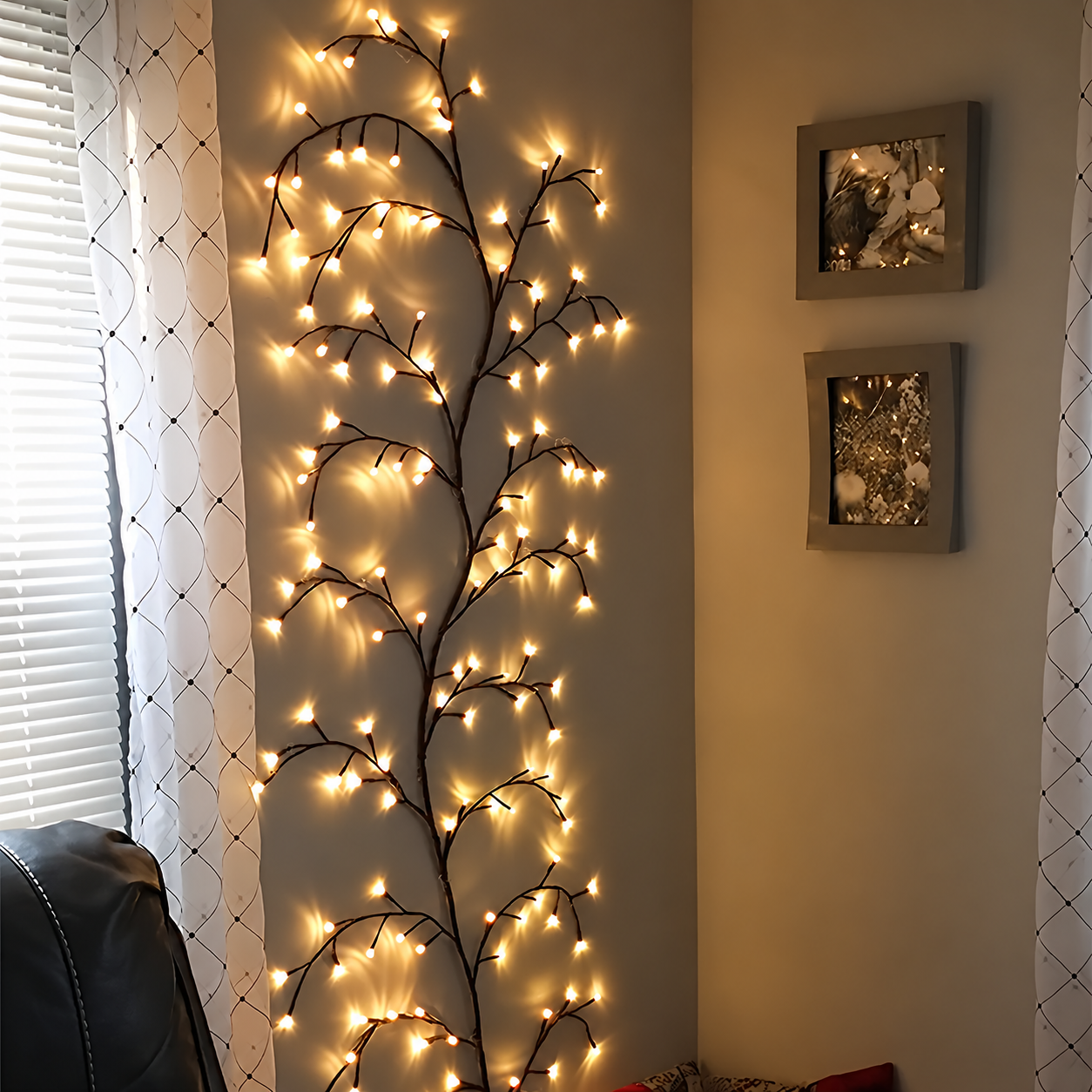 USB Powered Bendable LED Vine Lights With Multiple Modes For Christmas Decor