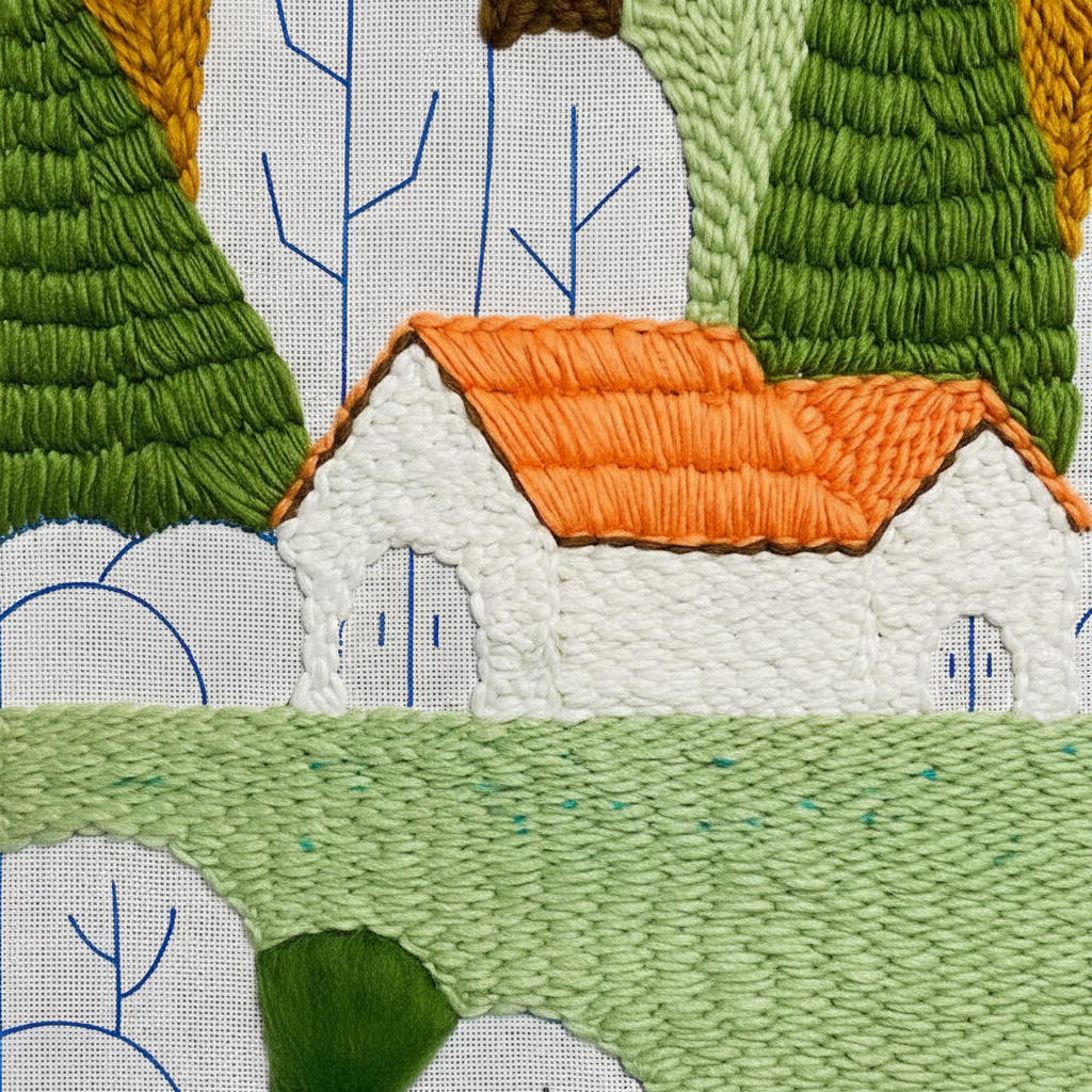 Punch Needle Textile Wall Art Set