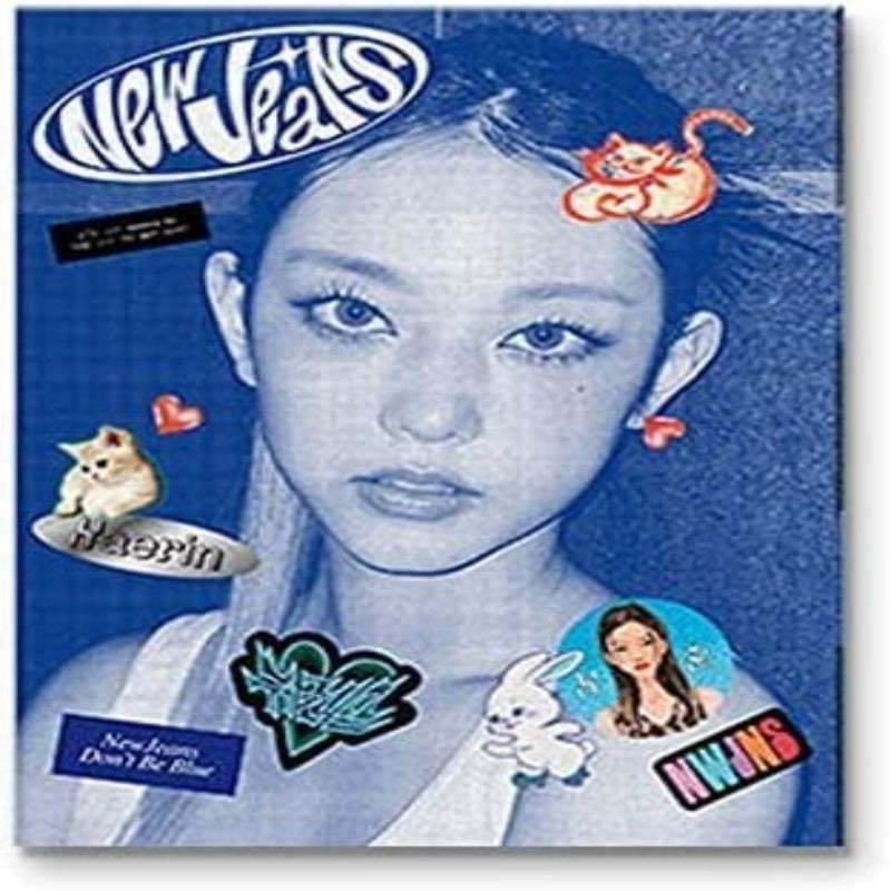 NewJeans 1st EP Album Bluebook Version CD+Mini Poster On Pack+Log Book+Pin-up Book+Phoning Manual Book+ID Card+Sticker Pack+Photocard+Tracking Sealed - Grafton Collection