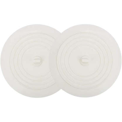 Tub Stopper 2 Pack, 6 Inches Large Silicone Drain Plug Hair Stopper Flat Suction Cover For Kitchen Bathroom Accessories And Laundry - Grafton Collection
