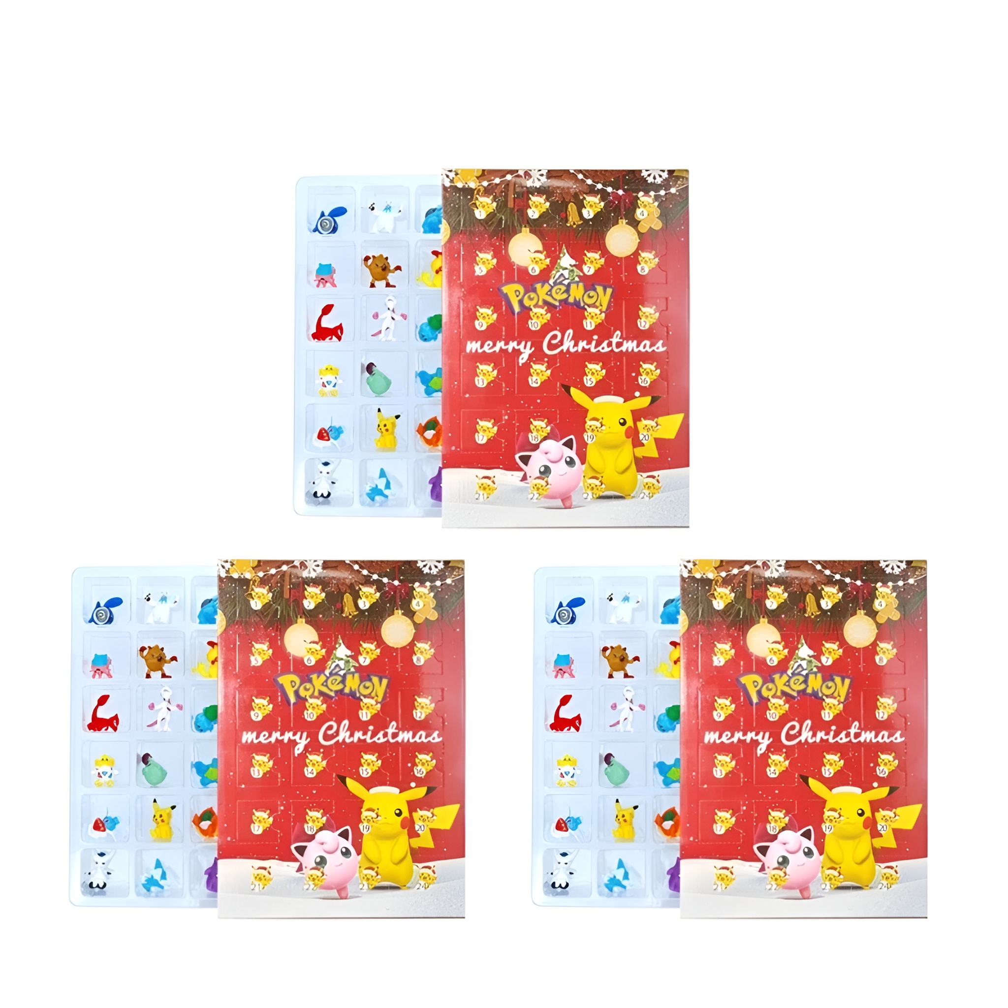 42 Pieces Christmas Advent Calendar With Surprise Toy Anime Figures For Kids
