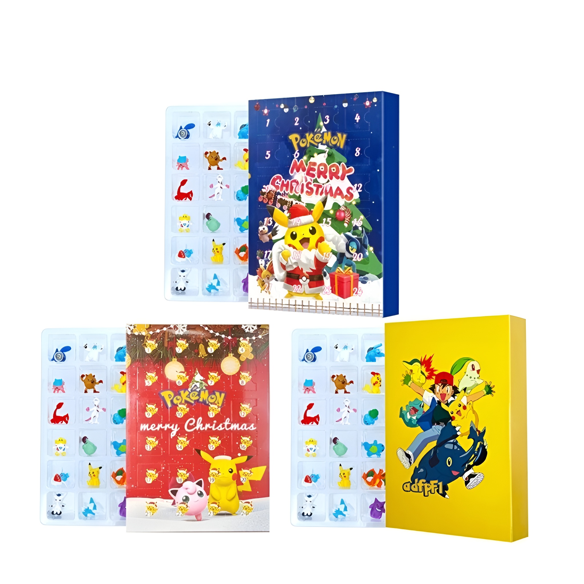 42 Pieces Christmas Advent Calendar With Surprise Toy Anime Figures For Kids