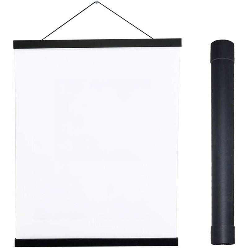 Magnetic Poster Hanger Frame, Light Wood Wooden Magnet Canvas Artwork Print Dowel Poster Hangers Frames Hanging Kit - Grafton Collection