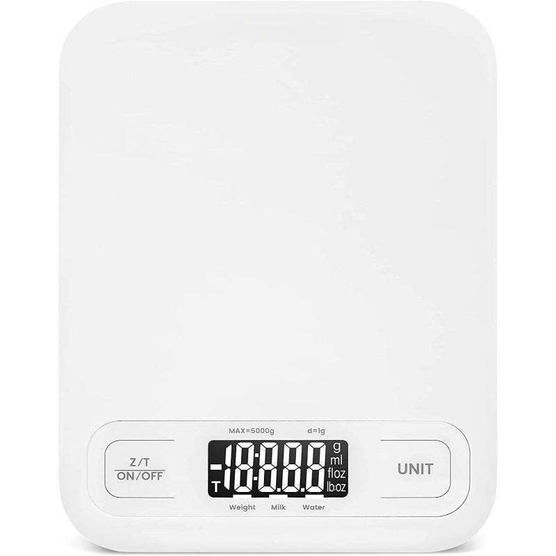 Food Kitchen Scale, Digital Grams, Baking, Cooking, Keto And Meal Prep, Stainless Steel - Grafton Collection
