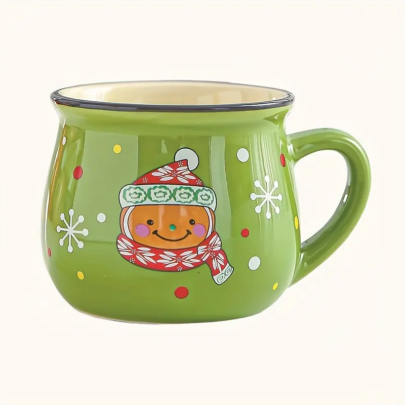 Pack Of 2 Ceramic Christmas Holiday Coffee Mugs 